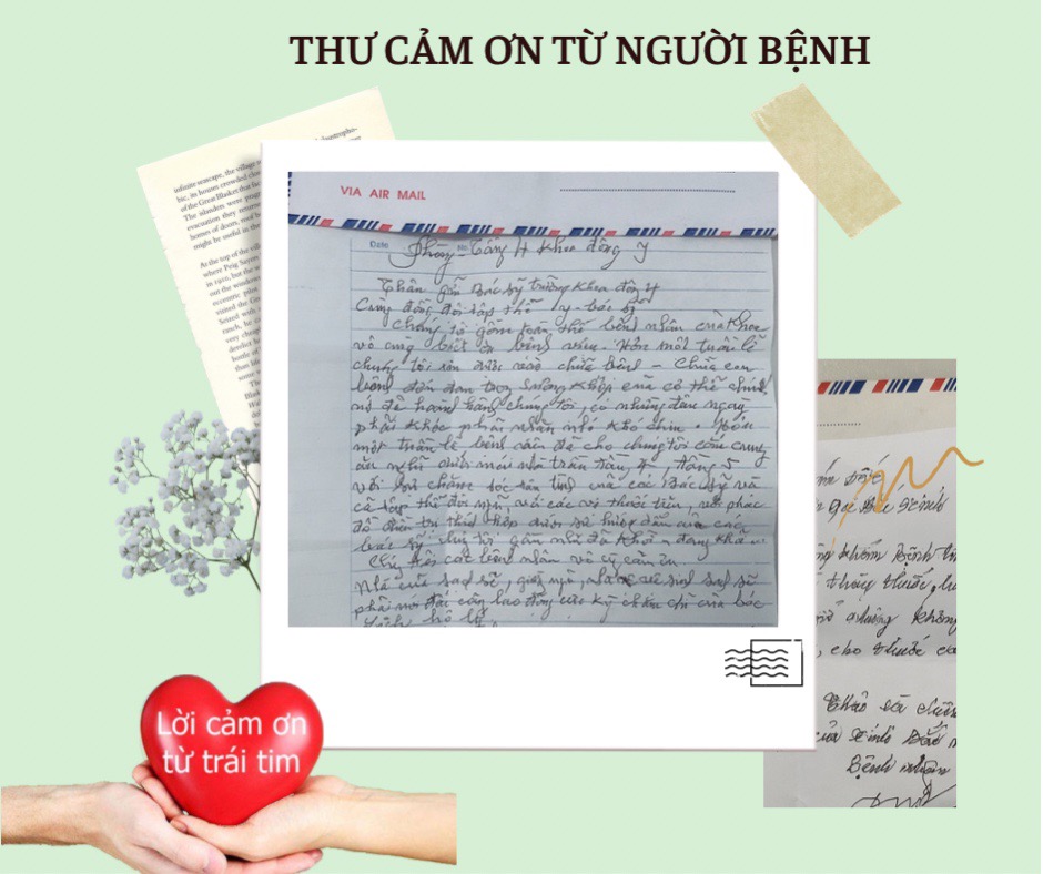 NHỮNG LÁ THƯ TAY GỬI LỜI CẢM ƠN CỦA BỆNH NHÂN TỚI CÁC Y, BÁC SỸ TTYT HUYỆN TIÊN DU